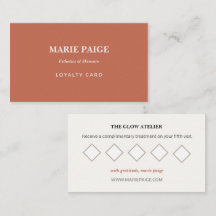 Terracotta Cream Minimalist Esthetics Loyalty