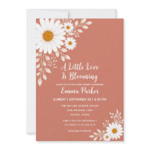 Terracotta Daisy Gender Neutral Baby Shower