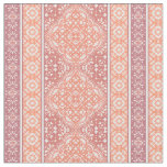 Terracotta Decorative Boho Tile Pattern Fabric