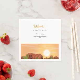 TERRACOTTA DESERT BOHO WEDDING NAPKINS
