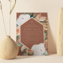 Terracotta | Desert Floral Baptism Foil Invitation