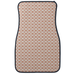 Terracotta Diamonds Car Floor Mat