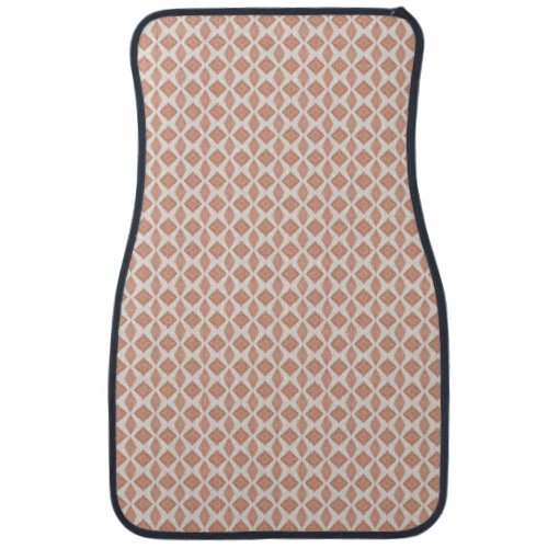 Terracotta Diamonds Car Floor Mat