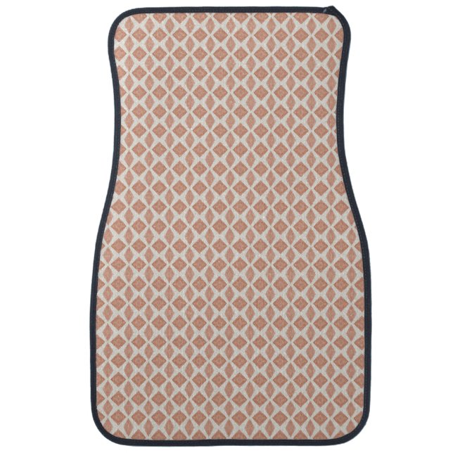 Terracotta Diamonds Car Floor Mat (Front)