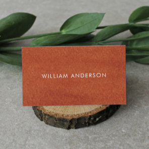 Terracotta Earthy Tone  Business Card