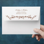 Terracotta Elegant Vintage Floral Wedding Envelope<br><div class="desc">Terracotta Elegant Vintage Floral Wedding Invitation Envelope. Celebrate your special day with this elegant and beautiful wedding invitation design to beautify your special occasion. All the texts are pre-arranged for you to personalize easily and quickly with your own details.</div>
