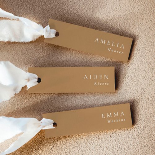 Terracotta Elegant Wedding Name Place Cards