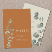 Terracotta Eucalyptus Deco All In One Wedding