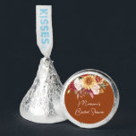 Terracotta Fall Floral Kisses Bridal Shower Favors<br><div class="desc">Terracotta Fall Floral Bridal Shower favors,  Hershey Kisses.</div>