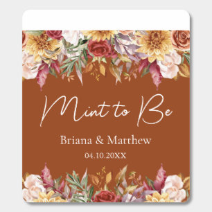 Terracotta Fall Foliage Flowers Wedding  Breath Savers® Mints
