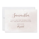 Terracotta Fall Foliage Maid Of Honor Proposal