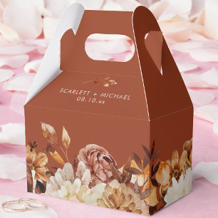 Terracotta Fall Wedding Favor Boxes