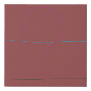 Terracotta Faux Canvas Print