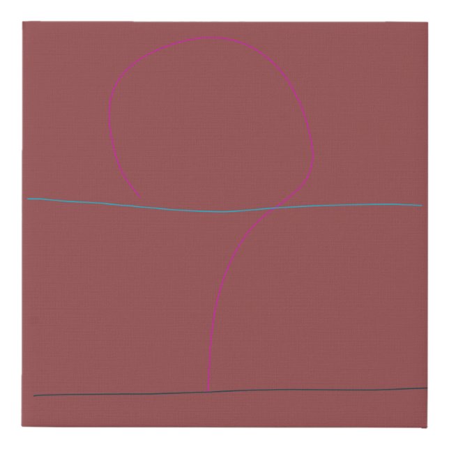 Terracotta Faux Canvas Print (Front)