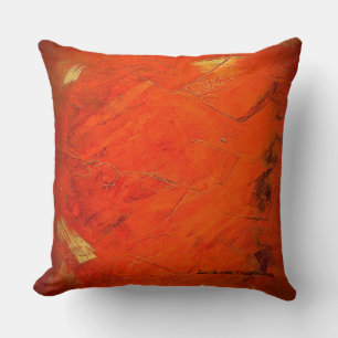 Terracotta Faux Finish Pattern Throw Pillows