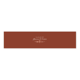 Terracotta Faux Rose Gold Napkin Bands