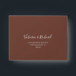 Terracotta Floral Boho Fall Self Addressed RSVP Envelope<br><div class="desc">Modern bohemian style self-addressed RSVP envelopes featuring watercolor flowers and fall leaves in earthy tones like rust brown,  burnt orange and terracotta. Perfect choice for autumn weddings.</div>