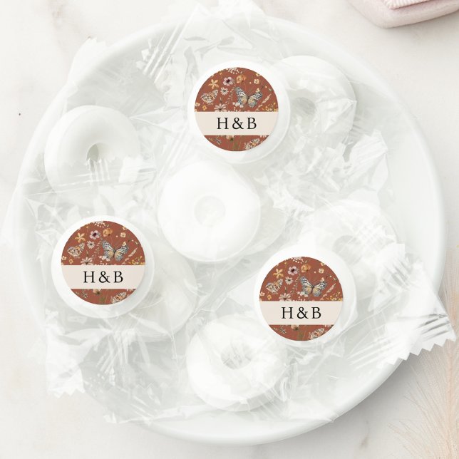 Terracotta Floral Boho Life Saver® Mints (Terracotta Floral Boho Life Saver® Mints by Painted Paperie
)