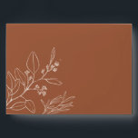 Terracotta Floral Envelope<br><div class="desc">Envelope characterized by boho style with floral artwork and terracotta and beige colors. The Envelope is printed on high-quality cardstock.
To complete the boho theme,  our collection includes coordinating stationery,  like signs,  games,  cards,  etc.</div>