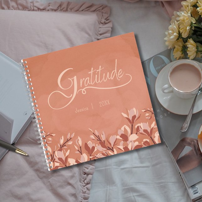 Terracotta Floral Gratitude Journal (Creator Uploaded)