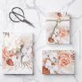 Terracotta Floral Pampas Grass Pattern Elegant Wra Wrapping Paper Sheets