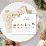 Terracotta Floral Wedding Timeline and Program<br><div class="desc">Gorgeous watercolor wedding timeline with program on the back sure to impress your guests! Elegant hand written calligraphy detail. Delicate watercolor floral in a beautiful blend of dusty rose, blush, beige, terracotta, rust, orange, green and a hint of blue tones. Fine artistry watercolor timeline images in golden hues and coordinating...</div>