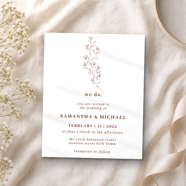 Terracotta Flower Bouquet Botanic we do budget Flyer (Creator Uploaded)