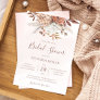 Terracotta Flowers Boho Fall Earthy Bridal Shower Invitation