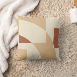 Terracotta geometry part-2 throw pillow