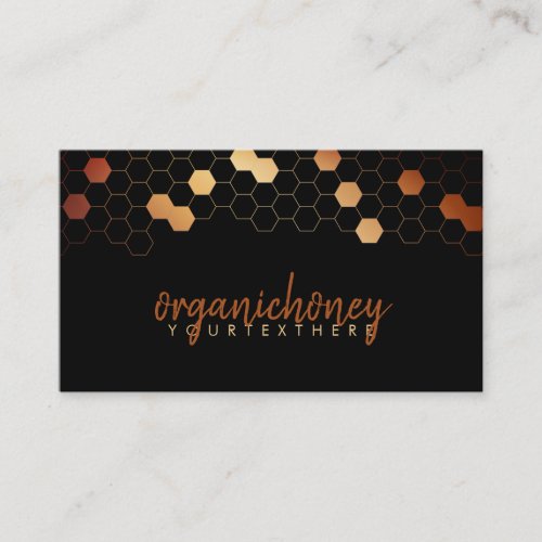 Terracotta Gold Bee Farm Apiary Honeycomb Business Card