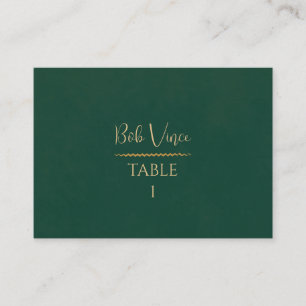 Terracotta & Gold Romantic Wedding Warm Boho Luxe Place Card