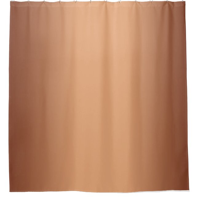 Terracotta Gradient Shower Curtain (Front)