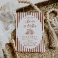 Terracotta Hand Painted Wedding Invitation