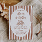 Terracotta Hand Painted Wedding Invitation