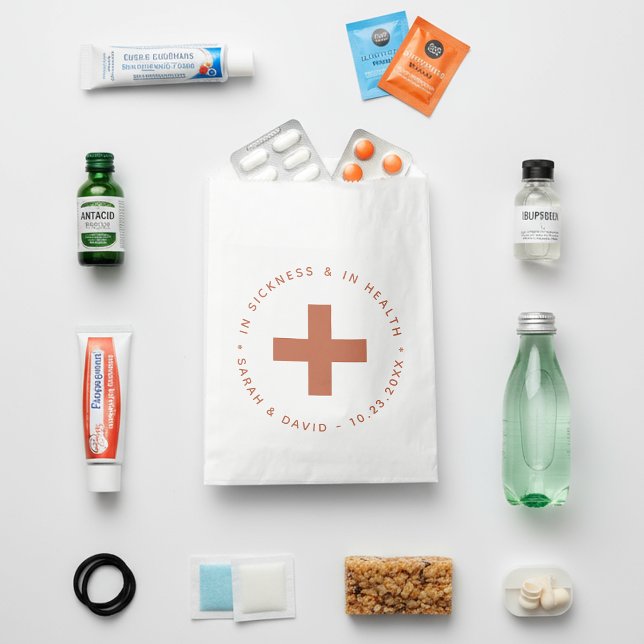 Terracotta Hangover Kit In Sickness and in Health  Favor Bag (Creator Uploaded)