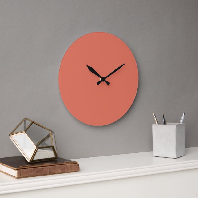 Terracotta  large clock (Office)