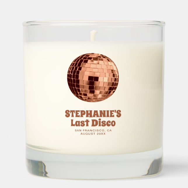 Terracotta Last Disco Bachelorette Weekend   Scented Candle (Front)