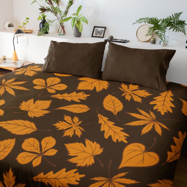 Terracotta Leaves Duvet Cover (Creator Uploaded)
