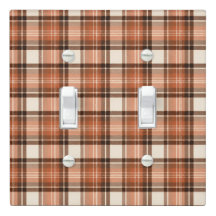 Terracotta Lodge Terracotta & Cream Tartan Plaid