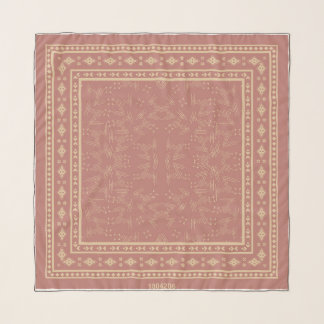 Terracotta Mandala Ethnic Pattern Scarf - Modern