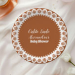 Terracotta Mexican Cielito Lindo Baby Shower  Paper Plates<br><div class="desc">Bring a vibrant touch of Mexican culture to your baby shower with these Terracotta Mexican Cielito Lindo Baby Shower Paper Plates. Designed for both beauty and functionality, these plates are the perfect addition to your fiesta-themed celebration. Features: Design: Bold terracotta background adorned with colorful Mexican folk art patterns, including floral...</div>