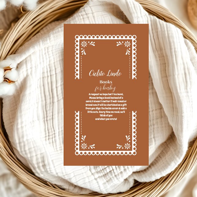 Terracotta Mexican Cielito Lindo Books for Baby Enclosure Card (Creator Uploaded)