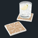 Terracotta Mexican talavera practical gifts Stone Coaster<br><div class="desc">Bridesmaids gifts Mexican fiesta talavera terracotta stone coaster,  brown and white talavera style bridal party favors coasters ,  papel picado bridal party gifts stone coasters mustard talavera stone coasters practical gifts talavera coasters talavera home decor gifts</div>