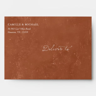 Terracotta Mexican Wedding Envelope