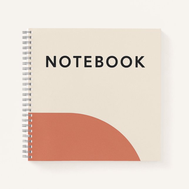 Terracotta Minimalist Notebook (Front)