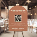 Terracotta Minimalist Wedding Honeymoon Fund  Poster<br><div class="desc">This terracotta minimalist wedding honeymoon fund is perfect for a rustic wedding. The design features a beautiful font to embellish the font.</div>