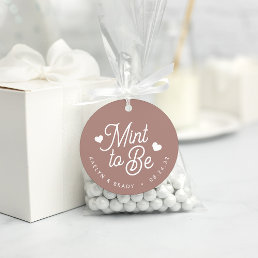 Terracotta | Mint to Be Personalized Wedding Favor Tags