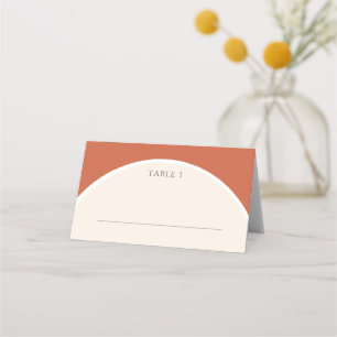 Terracotta Modern arch simple boho Place Card