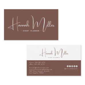 Terracotta | Modern Elegant Minimalist  Business Card