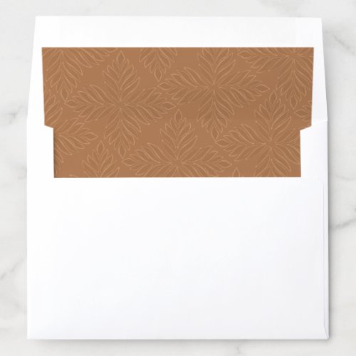 Terracotta Modern Minimalist Envelope Liner